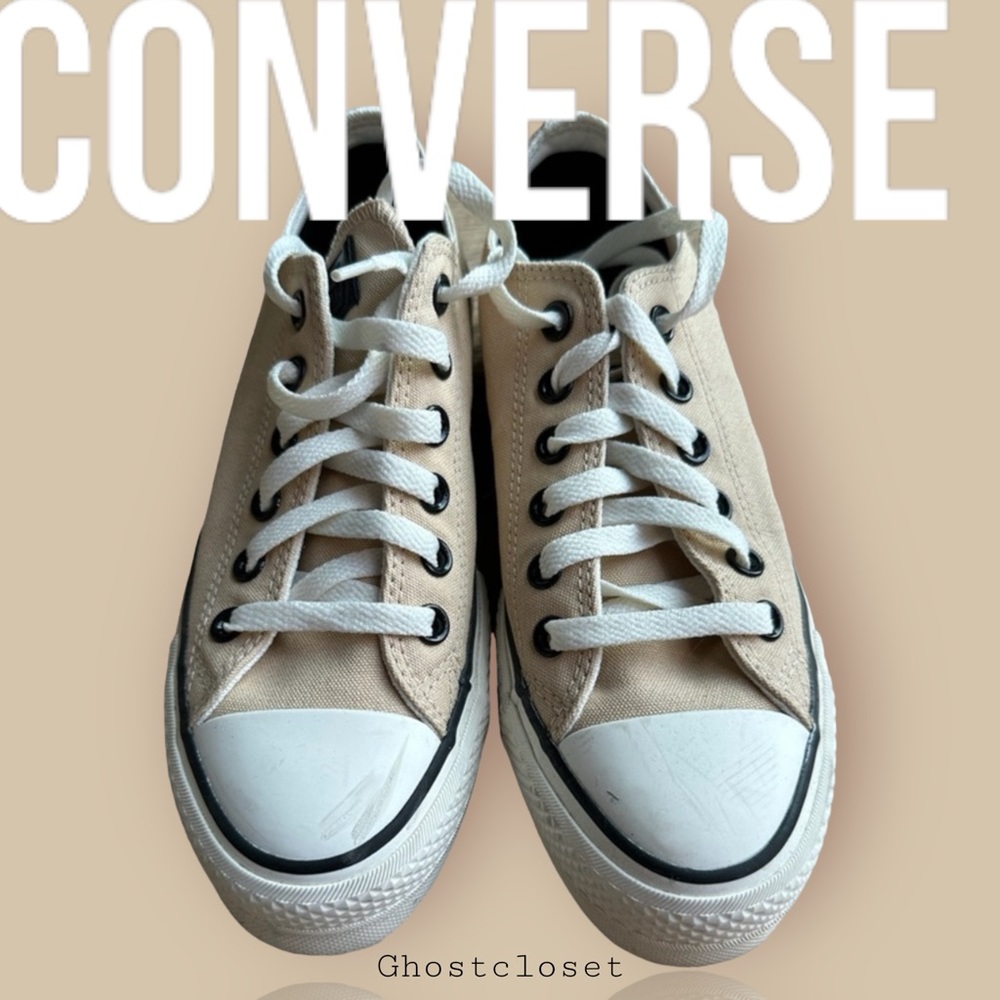 EUC Custom designed by me.   low top platform converse - UK 5/US 7